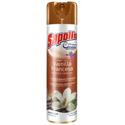 Ambientador en spray SAPOLIO Vainilla francesa Frasco 360Ml