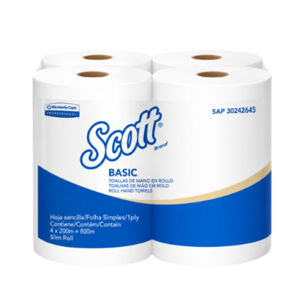 Papel Toalla Blanco Scott 30242645 – 200 mts x Rollo