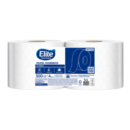 Papel Higiénico Classic 500 mts x 4 Rollos Elit 361571