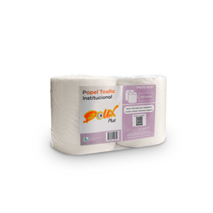 Papel Toalla Institucional Blanco Doux Plus x 125 m – Pack x 2 Rollos