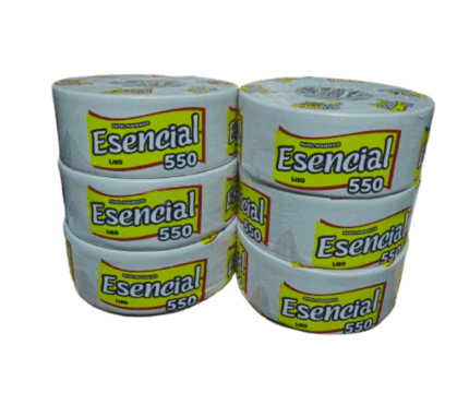 Papel Higiénico Jumbo Esencial x 550 m – Pack x 6 Rollos