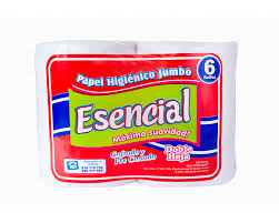 Papel Higiénico Jumbo Esencial x 80 m – Paquete x 6