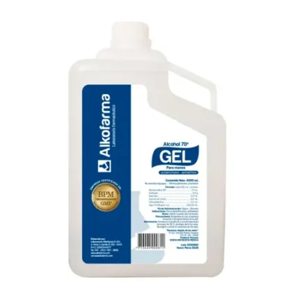 Alcohol En Gel De 70 Grados X Galon Alkofarma