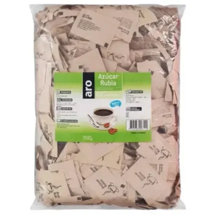 Azucar Rubia Sachet 5gr X Bolsa 100 Und. Aro