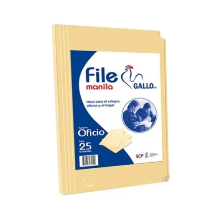 File Manila T/Oficio X25 Und Gallo