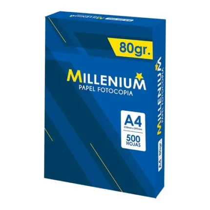 Papel Bond A4 Millenium X 80 Gramos X 500 Hojas
