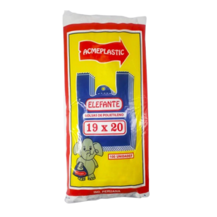 Bolsa C/Asa Blanca X (100 Und - 50 Und) Elefante