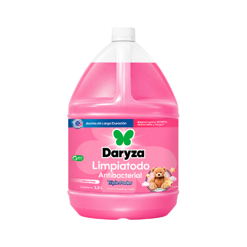 Limpiatodo Antibacterial Daryza – Aroma bebé 3.8 L