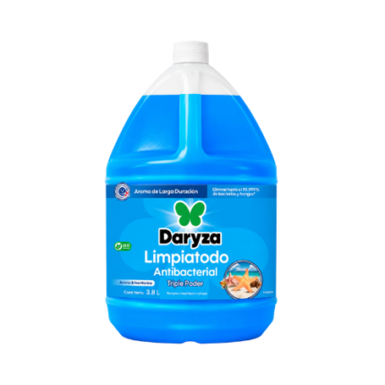 Limpiatodo Antibacterial Daryza – Aroma Brisa Marina 3.8 L